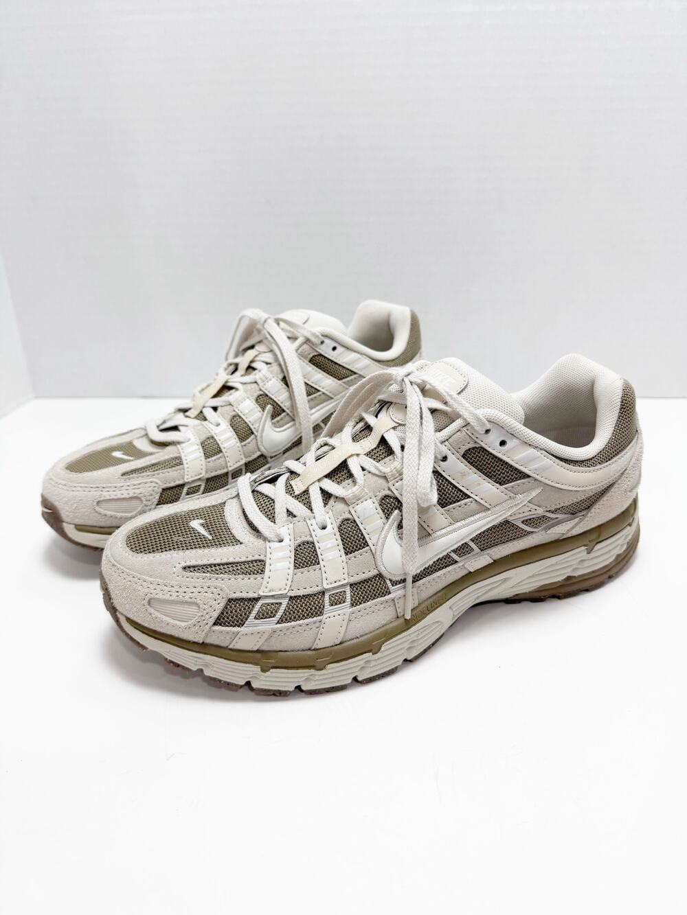 Nike P-6000 Sesame Sneakers Beige White Men’s size 8.5